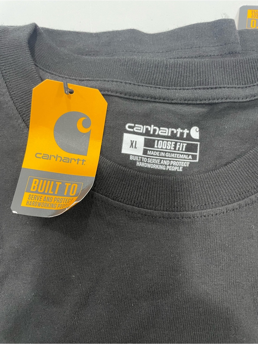 Lot of 3 men’s Carhartt loose fit pocket tshirt XL gray black green new - Picture 5 of 7